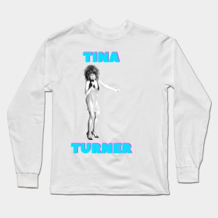 1980s Rock Star - Tina Turner - Retro Long Sleeve T-Shirt